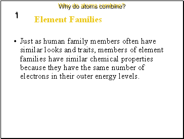 Element Families