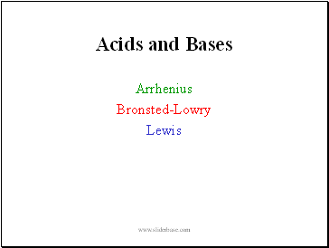 Acids and Bases