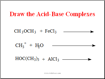Draw the Acid-Base Complexes