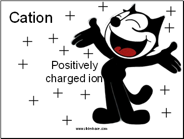 Positively charged ion