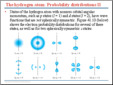 The hydrogen atom: Probability distributions II