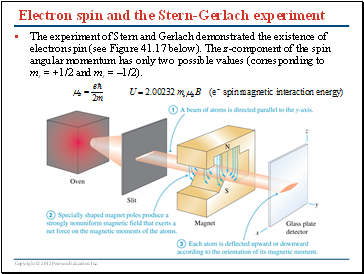 Electron spin and the Stern-Gerlach experiment
