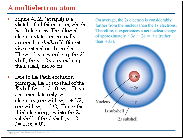 A multielectron atom