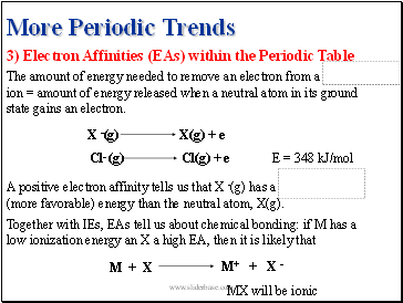 More Periodic Trends