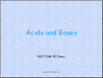 Acids and Bases