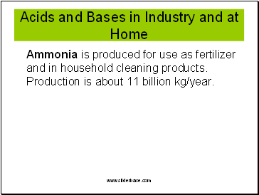 Acids and Bases in Industry and at Home