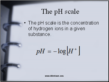 The pH scale