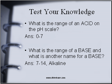 Test Your Knowledge