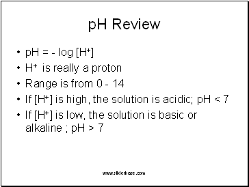 pH Review