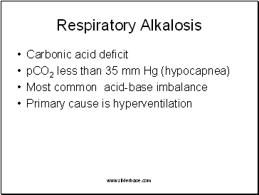 Respiratory Alkalosis
