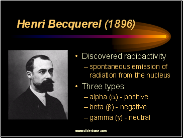 Henri Becquerel (1896)