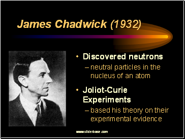 James Chadwick (1932)