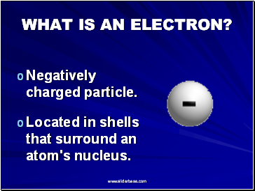 What is an electron?