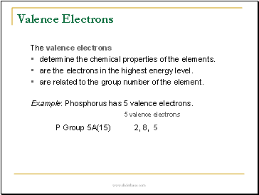 Valence Electrons