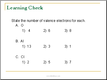 Learning Check