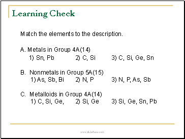 Learning Check