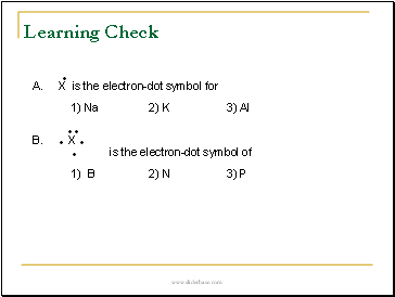 Learning Check