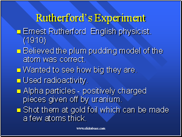 Rutherfords Experiment