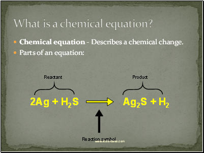 What is a chemical equation?