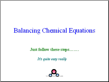 Balancing Chemical Equations I