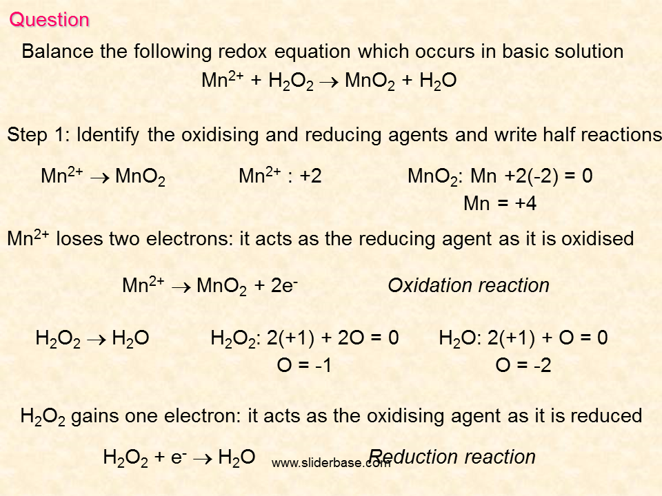 Реакция h2o2 mno2