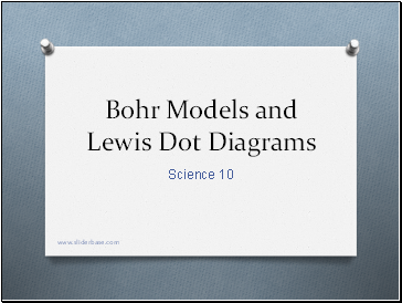 Bohr Models and Lewis Dot Diagrams