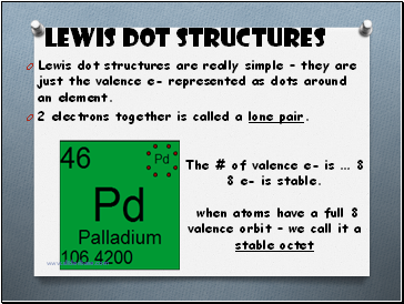 Lewis Dot Structures