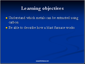 Learning objectives