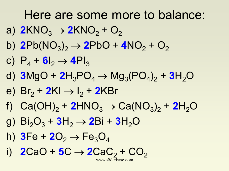 2. 1. b) 2Pb(NO3)2 2PbO + 4NO2 + O2. 