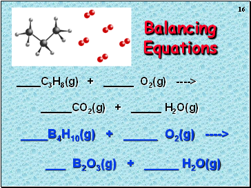 Balancing Equations