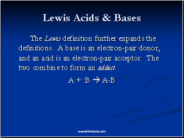 Lewis Acids & Bases