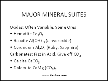 MAJOR MINERAL SUITES