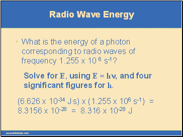 Radio Wave Energy