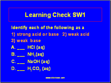 Learning Check SW1