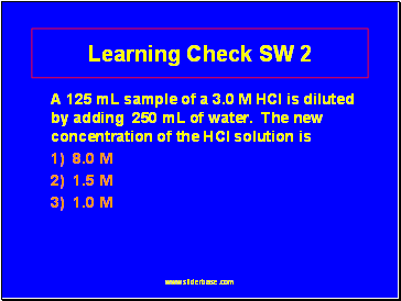 Learning Check SW 2
