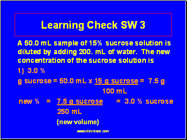 Learning Check SW 3