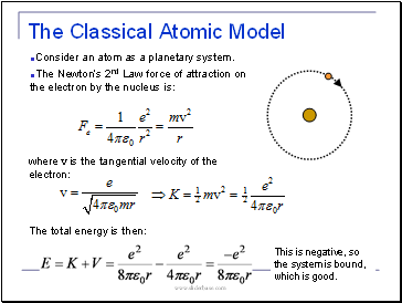 The Classical Atomic Model