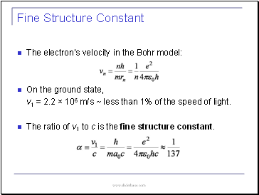 Fine Structure Constant