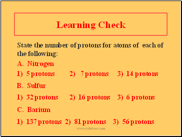 Learning Check