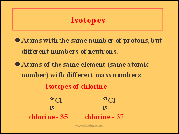 Isotopes