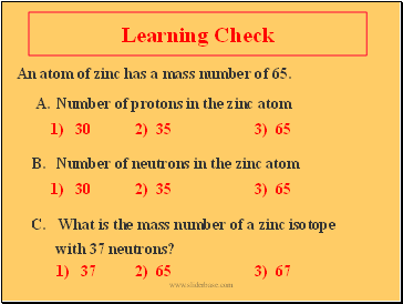 Learning Check