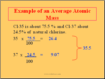 Example of an Average Atomic Mass