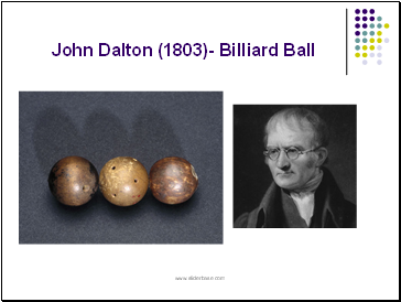 John Dalton (1803)- Billiard Ball