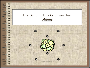 The Building Blocks of Matter Atoms