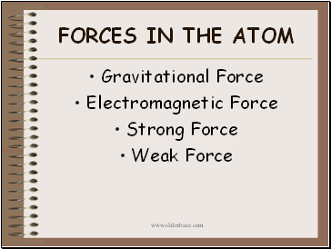 FORCES IN THE ATOM