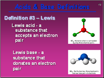 Acids & Base Definitions
