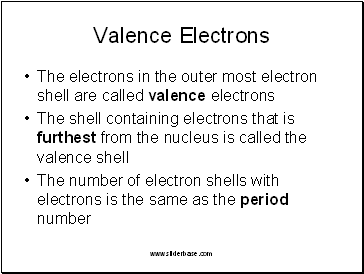 Valence Electrons