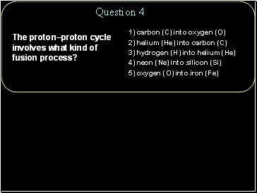 The proton–proton cycle involves what kind of fusion process?