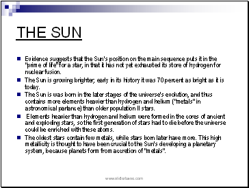 The sun