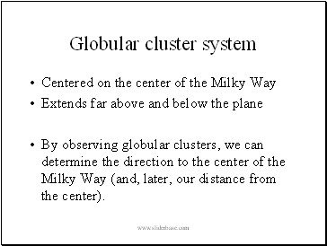 Globular cluster system